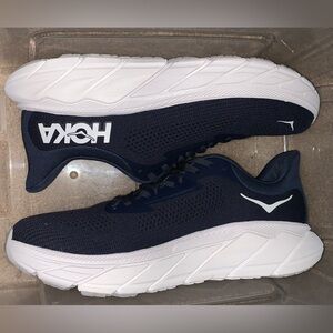 Hoka Men's Athletic Shoes in Navy Blue and White